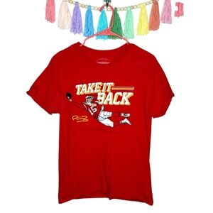 Kansas City Chiefs Patrick Mahomes Red Graphic Tee - Take It Back Design